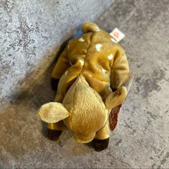 TY Beanie Baby Whisper Deer Fawn Vintage 90s NEW - Picture 4 of 10